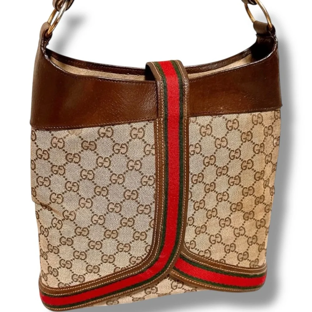 Gucci GG Canvas SHERRY LINE Shoulder Bag Vintage Luxury Monogram Classic - Picture 5 of 16